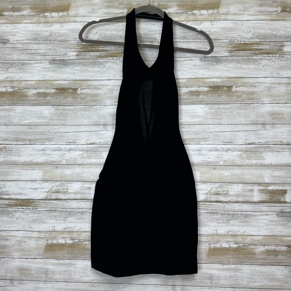VICTOR GLEMAUD Halter Mini Dress in Black Women’s Size XS - Picture 2 of 12